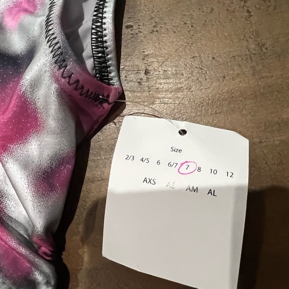 FOXYS LEOTARDS GYMNASTICS LEOTARD KIDS SIZE 7 - Picture 2 of 5